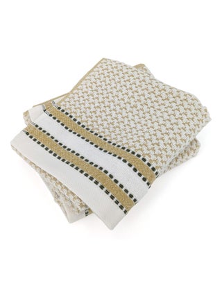 Serviette invité coton  SANTORINI Liteau