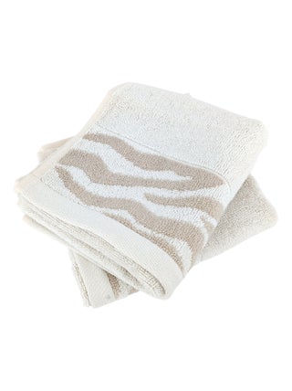 Serviette invité coton ZEBRA SOFT Zèbre/Uni