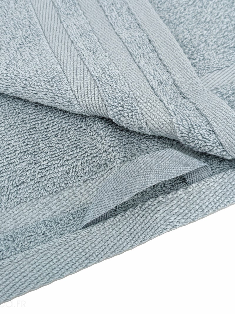 Serviette invité  EFFICIENCE PURE Bleu clair - Kiabi