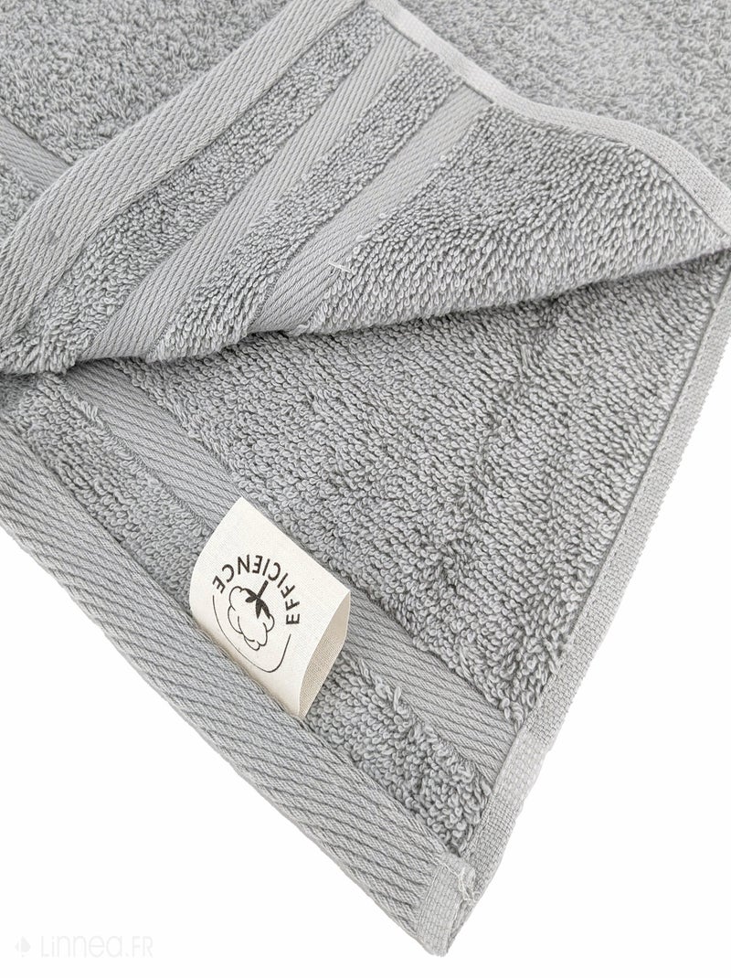 Serviette invité  EFFICIENCE PURE Gris perle - Kiabi