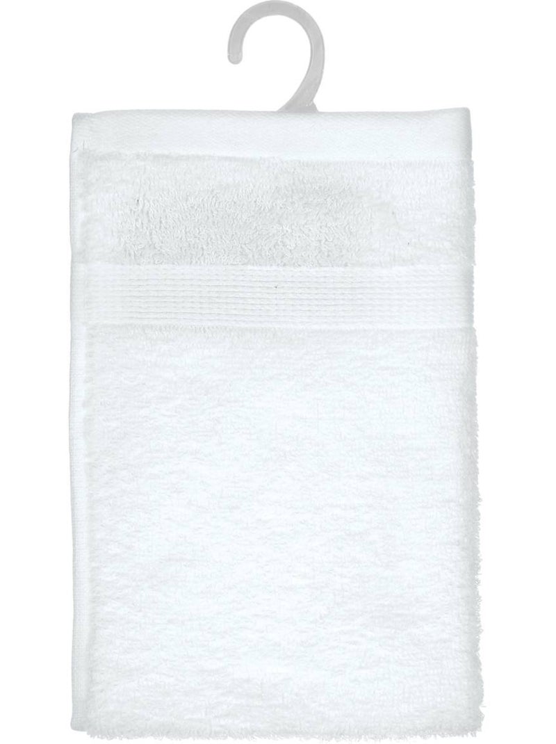 Serviette invité en coton éponge praia Blanc - Kiabi