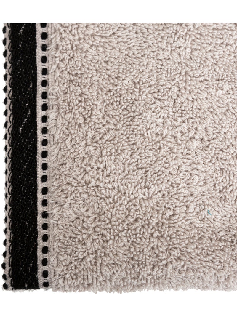 Serviette invité en coton JOIA Argent - Kiabi