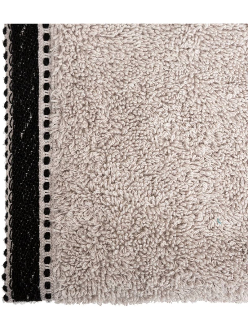 Serviette invité en coton JOIA Argent - Kiabi
