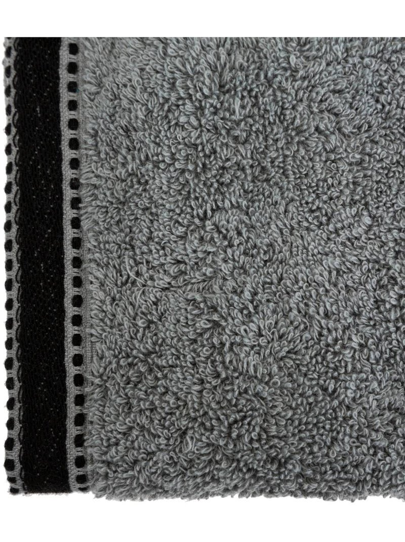 Serviette invité en coton joia Gris foncé - Kiabi