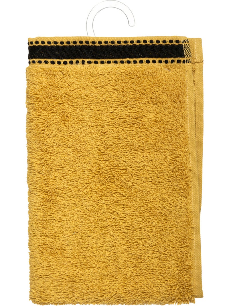 Serviette invité en coton JOIA Moutarde - Kiabi