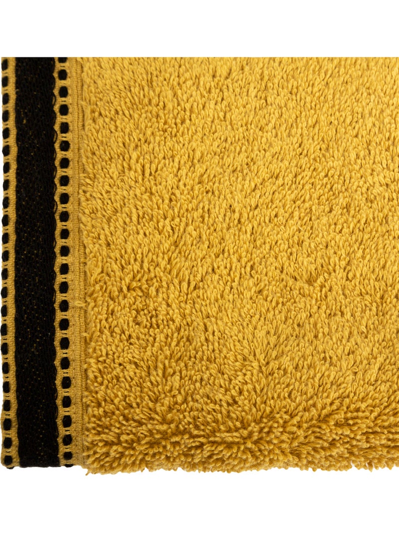 Serviette invité en coton JOIA Moutarde - Kiabi