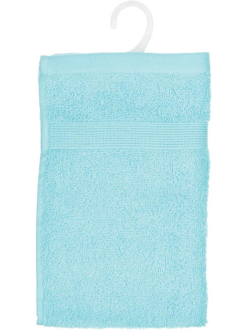 Serviette invité en coton PRAIA Turquoise - Kiabi