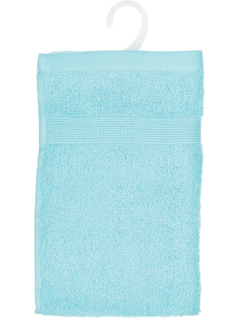 Serviette invité en coton PRAIA Turquoise - Kiabi