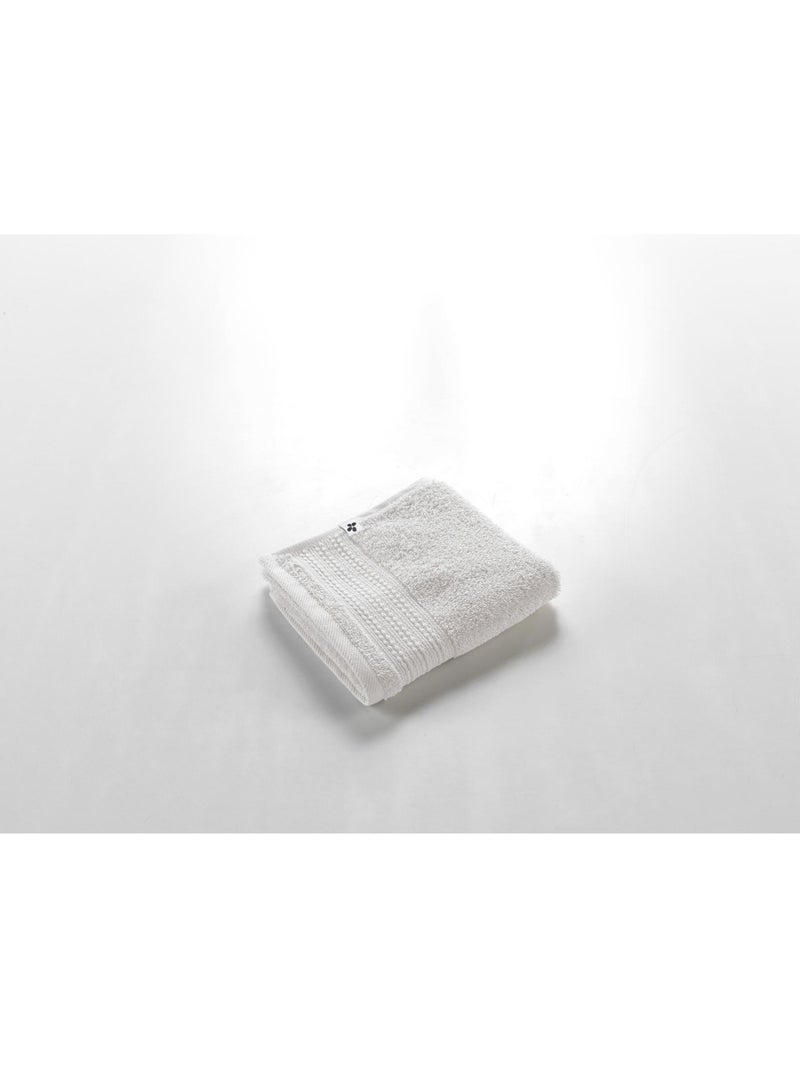 Serviette invité éponge - 100% coton 600 grammes -Garance Blanc - Kiabi