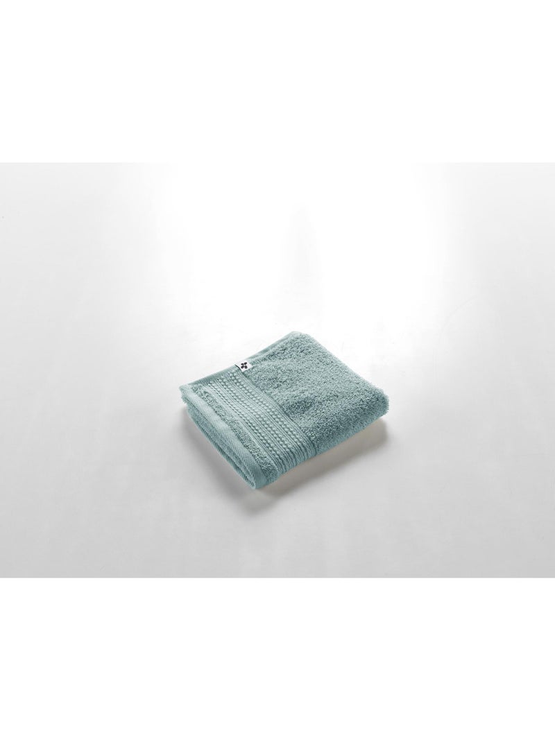 Serviette invité éponge - 100% coton 600 grammes -Garance Bleu - Kiabi