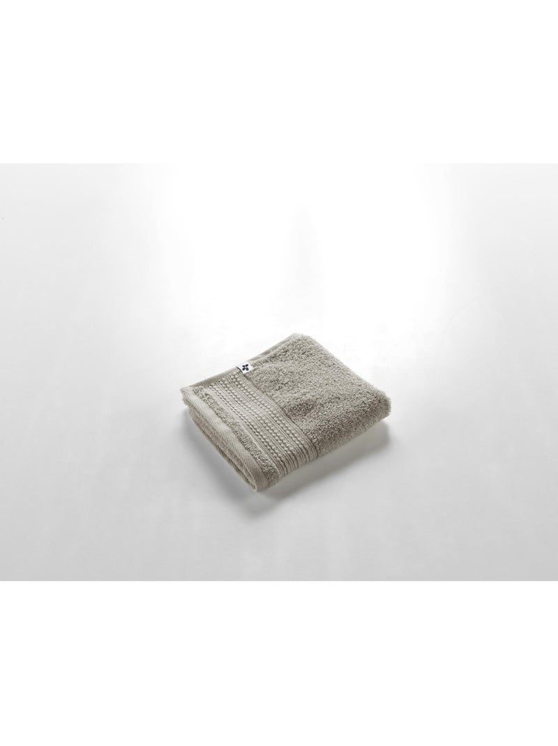 Serviette invité éponge - 100% coton 600 grammes -Garance Taupe - Kiabi