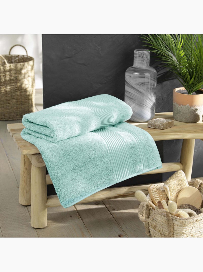 Serviette invité – éponge unie – 500 g/m² – TENDRESSE Bleu céladon - Kiabi