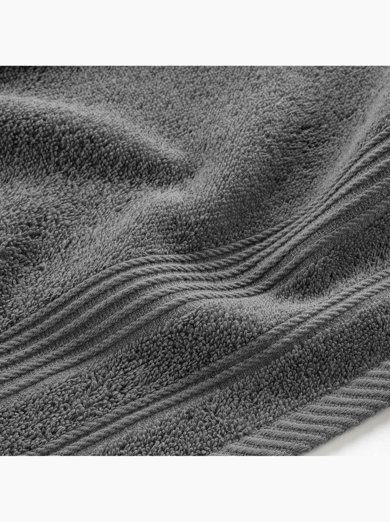 Serviette invité – éponge unie – 500 g/m² – TENDRESSE gris anthracite - Kiabi
