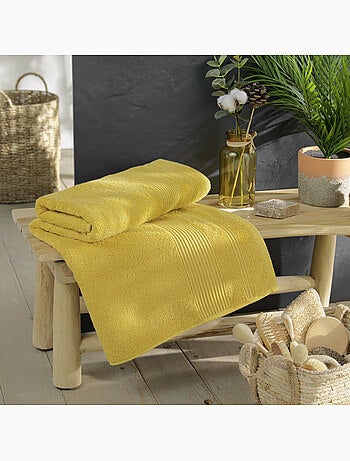 Drap de bain – Coton éponge uni Tendresse