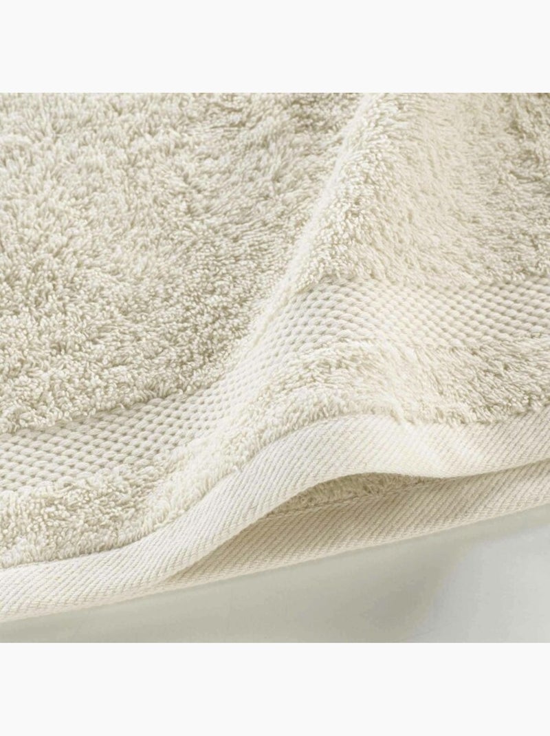 Serviette invite éponge unie elegance Sable - Kiabi