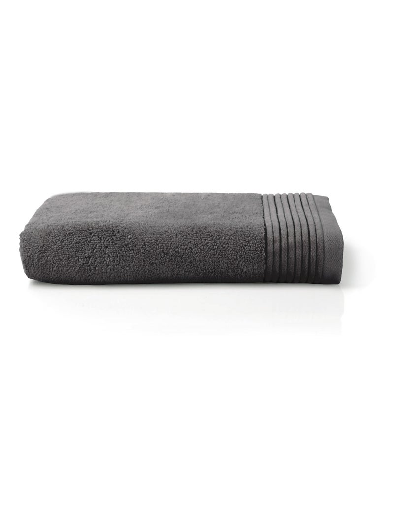 Serviette invité JULIET gris anthracite - Kiabi