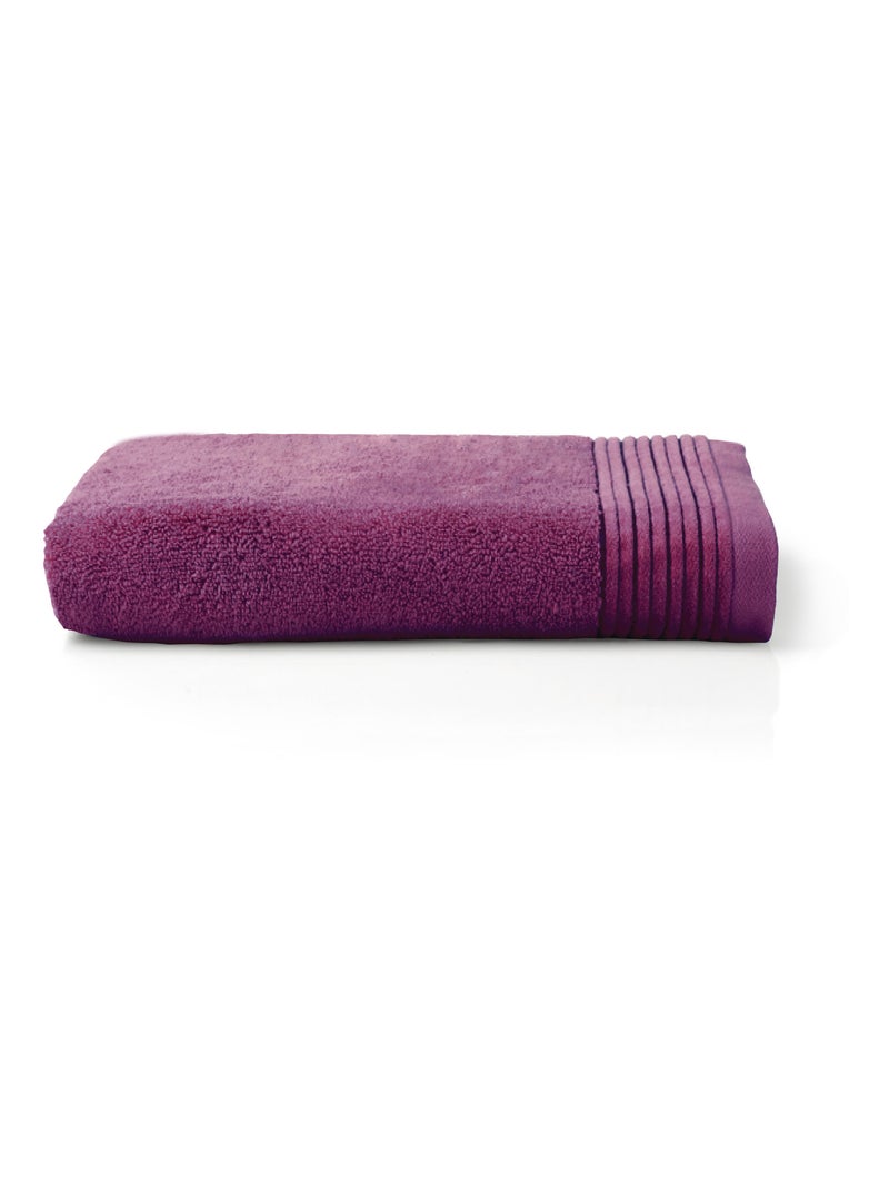 Serviette invité JULIET Violet prune - Kiabi