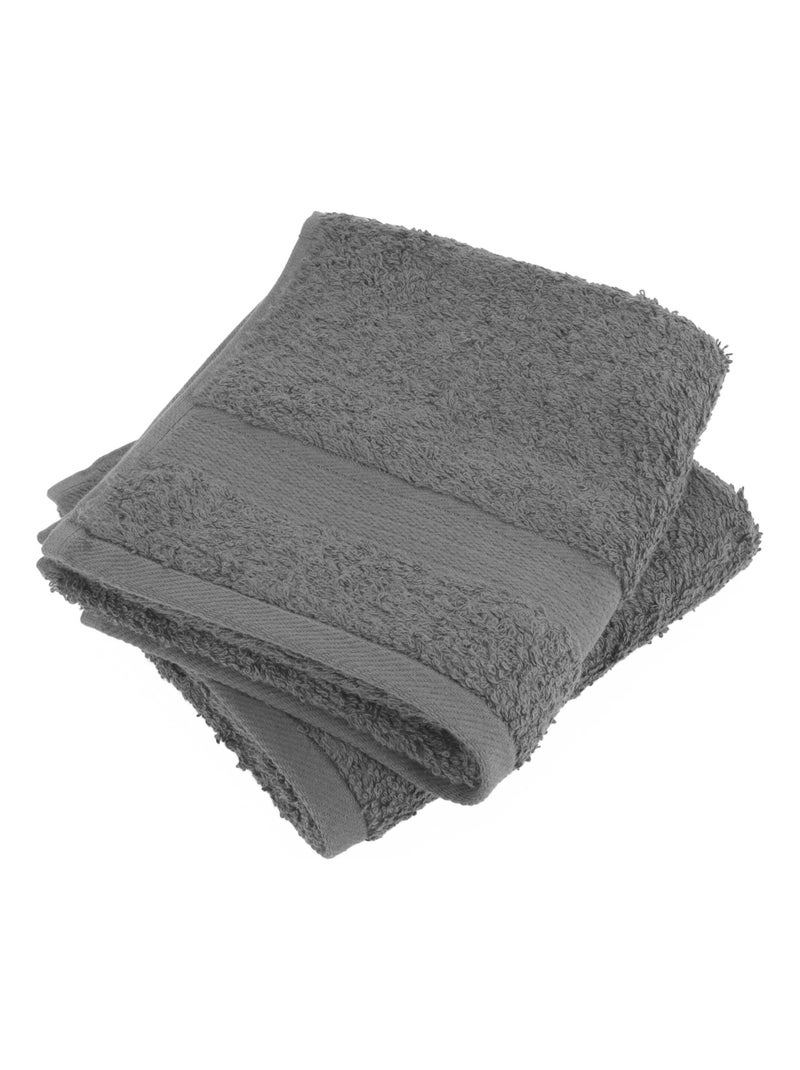 Serviette invité LUXOR gris anthracite - Kiabi
