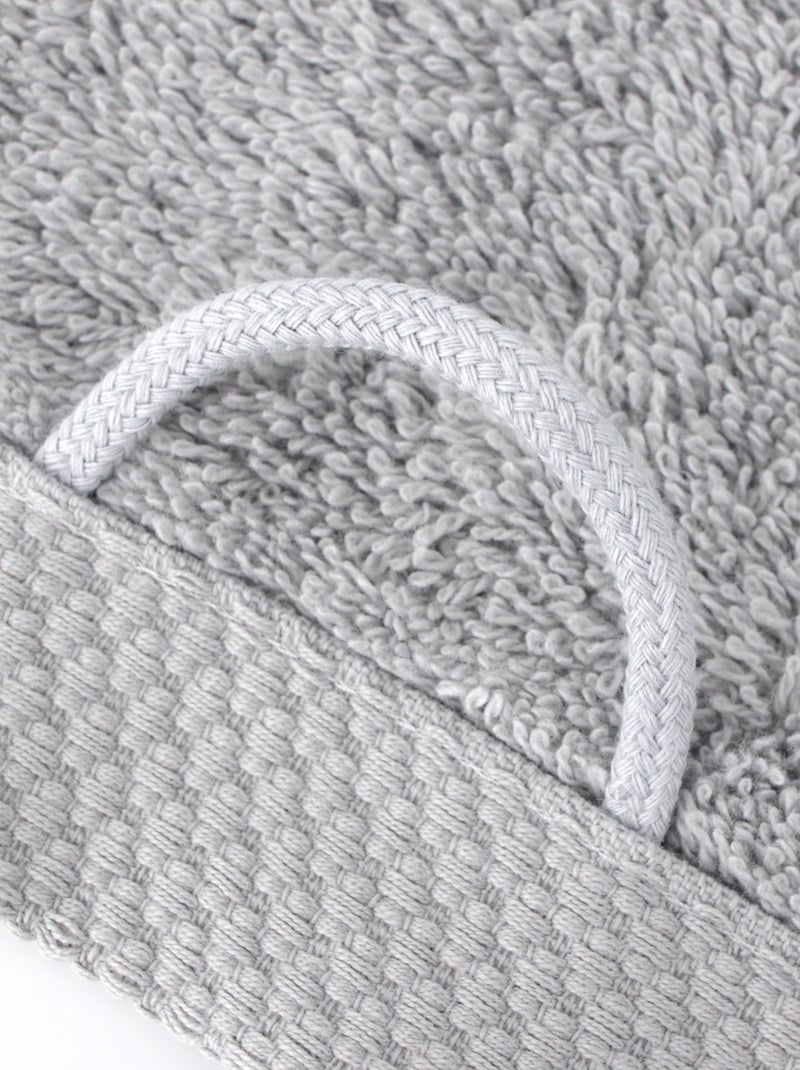 Serviette invité PURE 550 g/m2 Argent - Kiabi