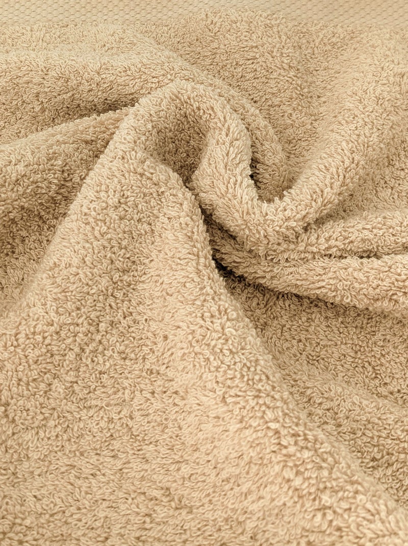Serviette invité PURE 550 g/m2 Beige - Kiabi