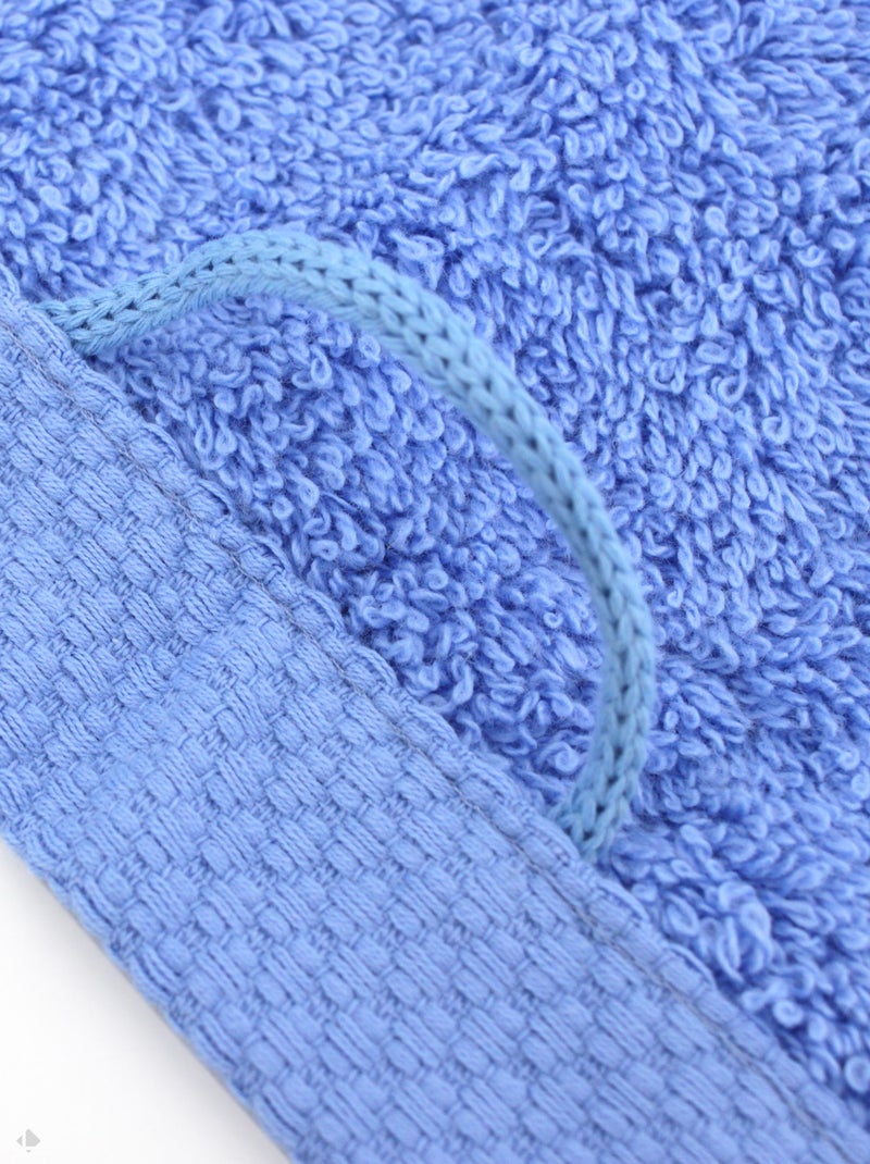 Serviette invité PURE 550 g/m2 Bleu outremer - Kiabi