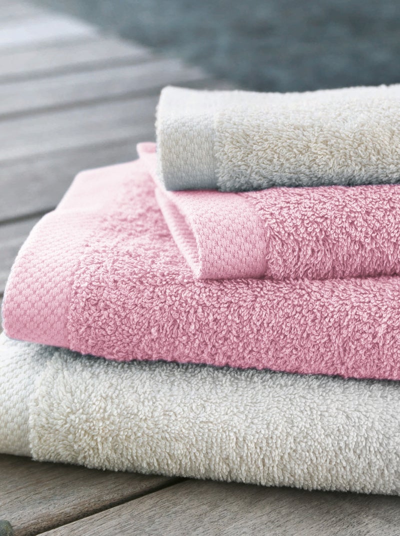 Serviette invité PURE 550 g/m2 Rose pâle - Kiabi