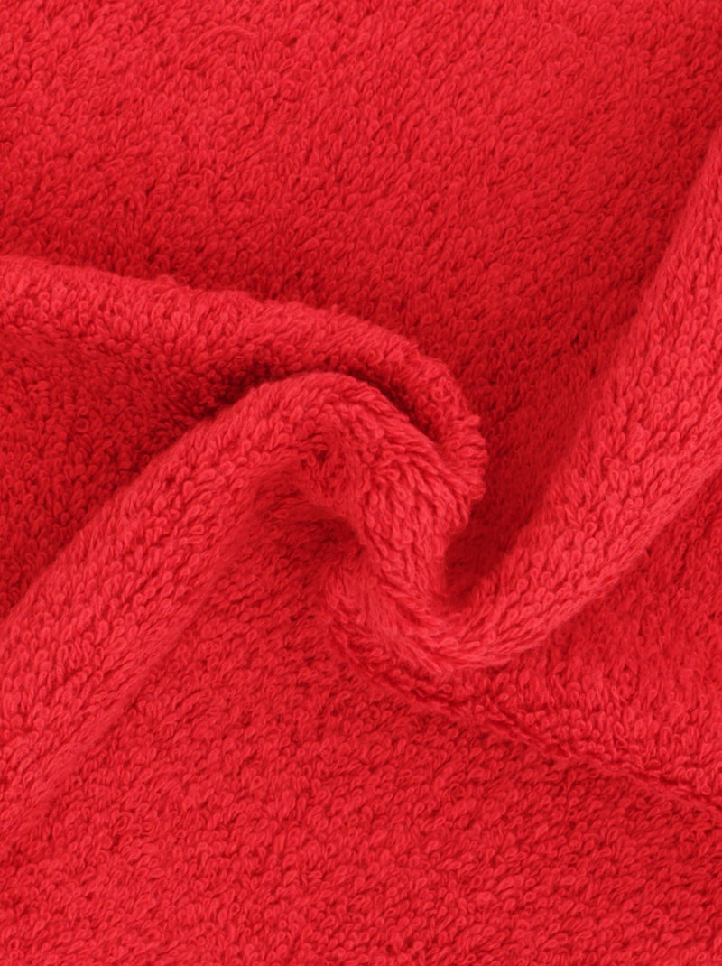 Serviette invité PURE 550 g/m2 Rouge - Kiabi