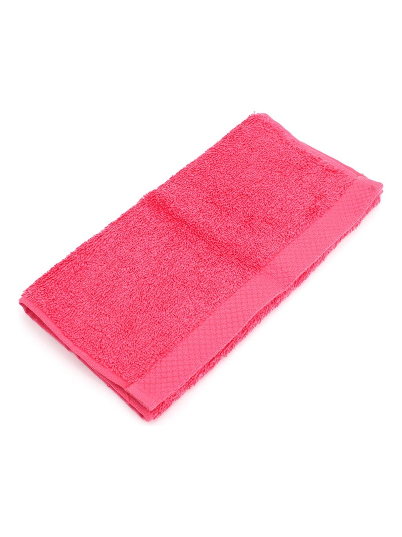 Serviette invité PURE 550 g/m2 Rouge foncé - Kiabi