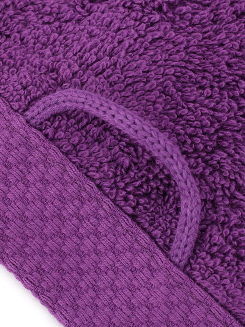 Serviette invité PURE 550 g/m2 Violet - Kiabi