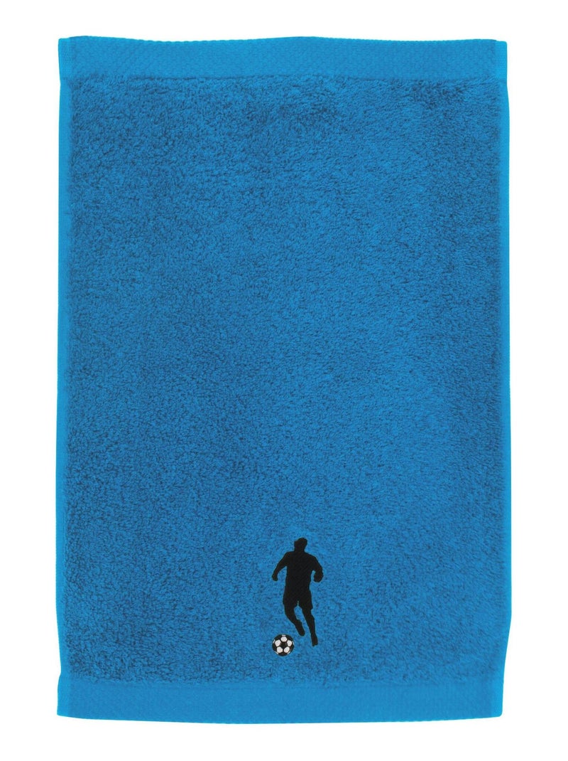 Serviette invite PURE FOOTBALL Bleu turquoise - Kiabi