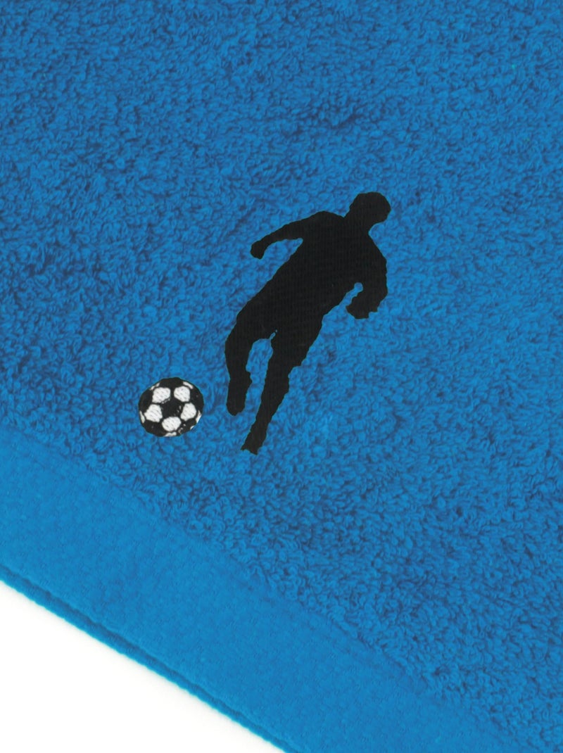 Serviette invite PURE FOOTBALL Bleu turquoise - Kiabi