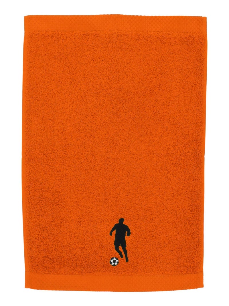 Serviette invite PURE FOOTBALL Orange mandarine - Kiabi