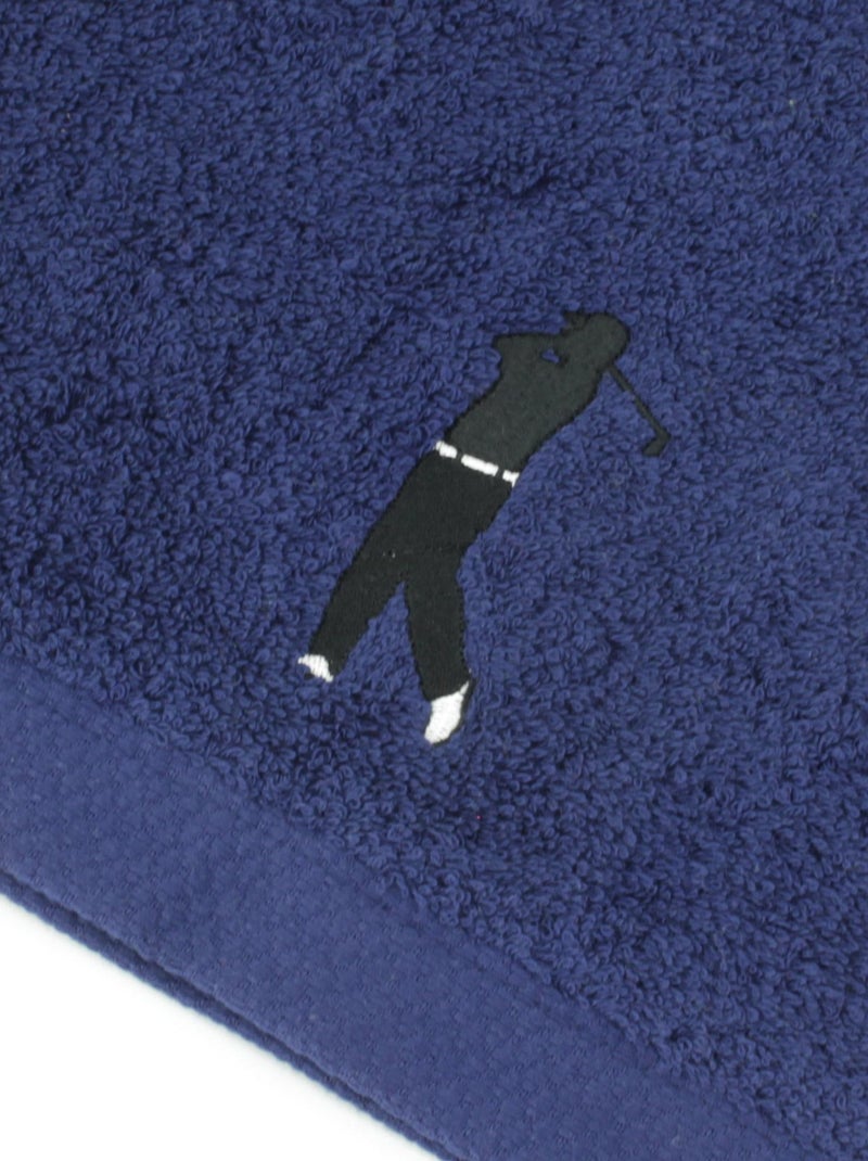Serviette invite PURE GOLF Bleu marine - Kiabi