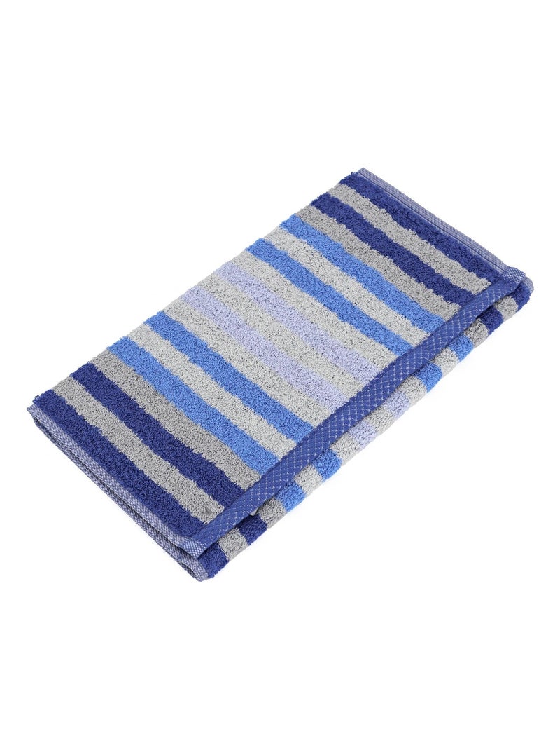 Serviette invité PURE STRIPES Bleu outremer - Kiabi