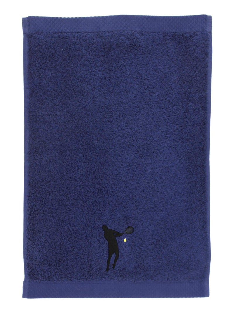 Serviette invite PURE TENNIS Bleu marine - Kiabi