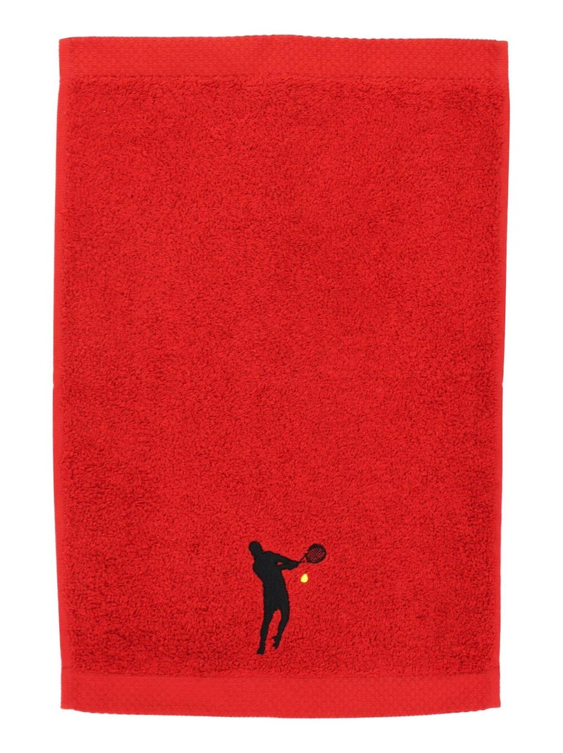 Serviette invite PURE TENNIS Rouge - Kiabi