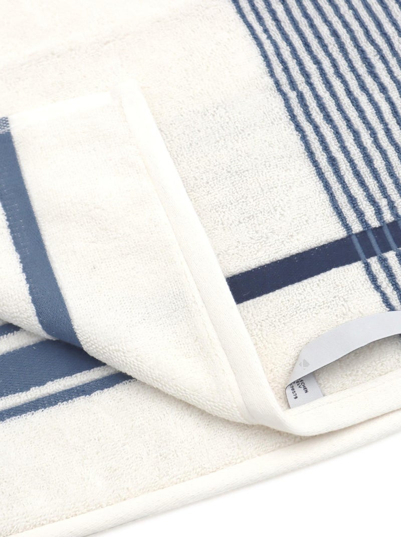 Serviette invité RIBBON Bleu - Kiabi