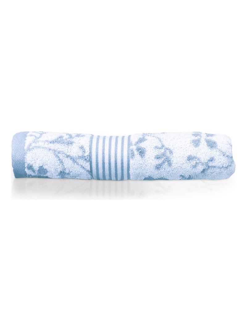 Serviette invité VINTAGE FLORAL Bleu - Kiabi