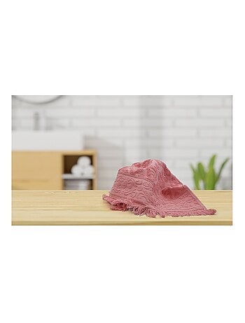 Serviette JACQUARD à franges