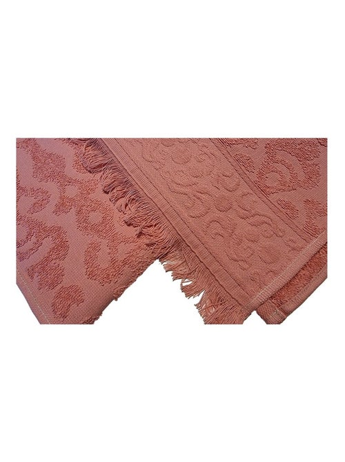 Serviette JACQUARD à franges - Kiabi