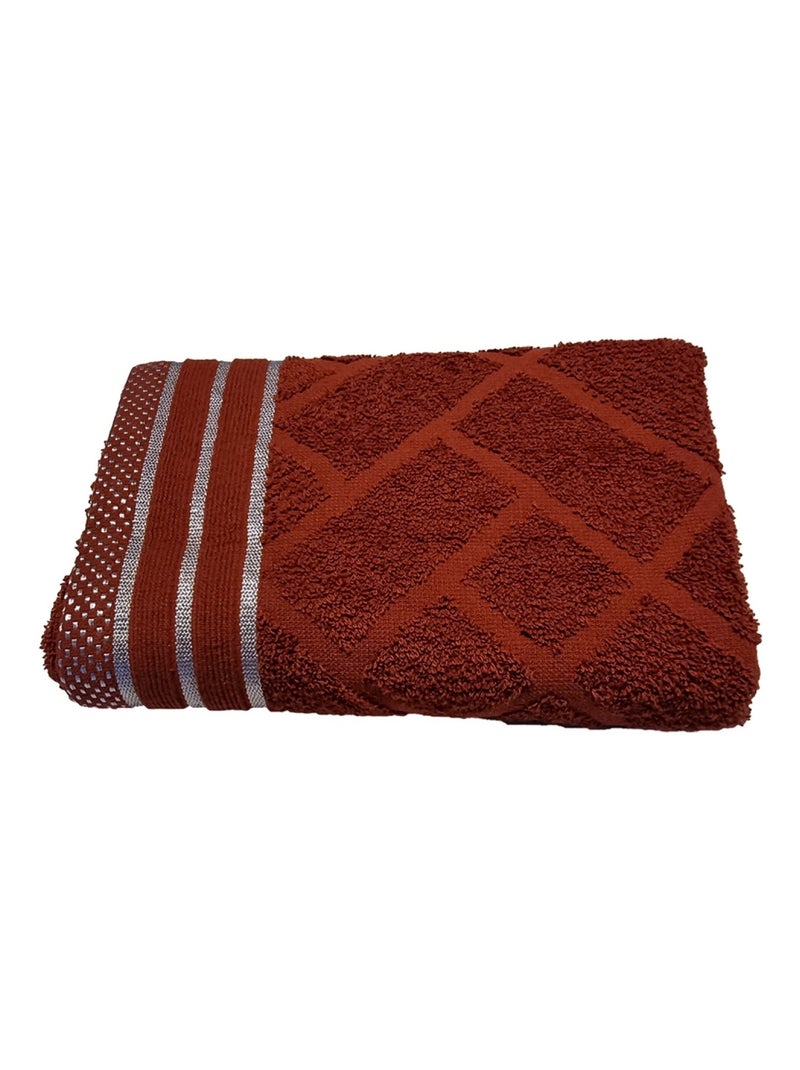 Serviette JACQUARD Blanc Blanc - Kiabi