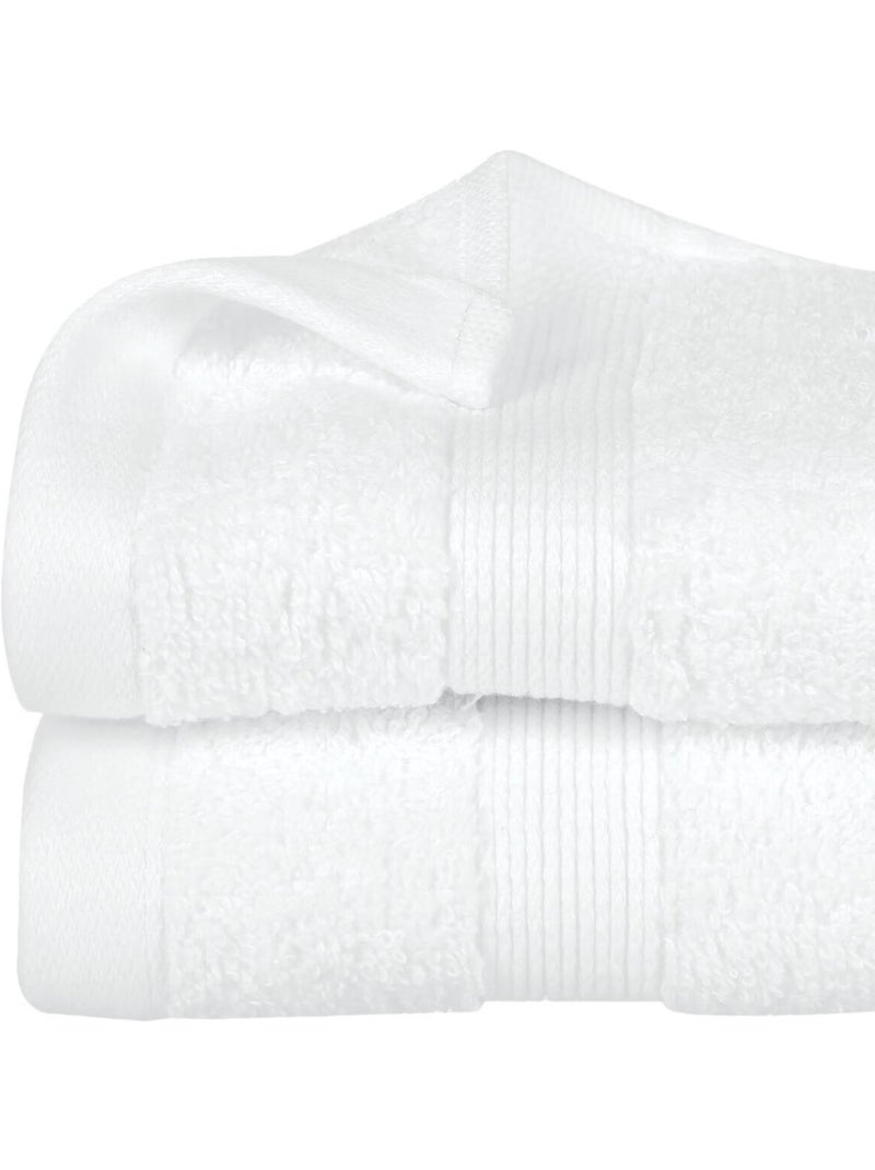 Serviette ou drap de bain 100 x 150 cm Couleur moderne blanc Blanc - Kiabi