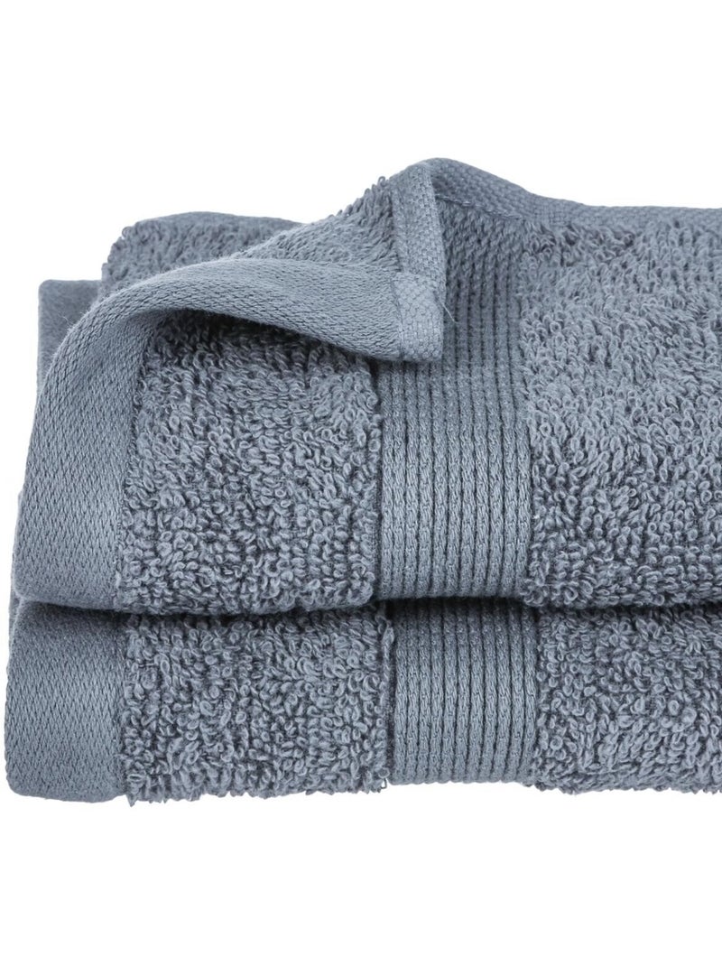 Serviette ou drap de bain 100 x 150 cm Couleur moderne gris fonce Gris foncé - Kiabi