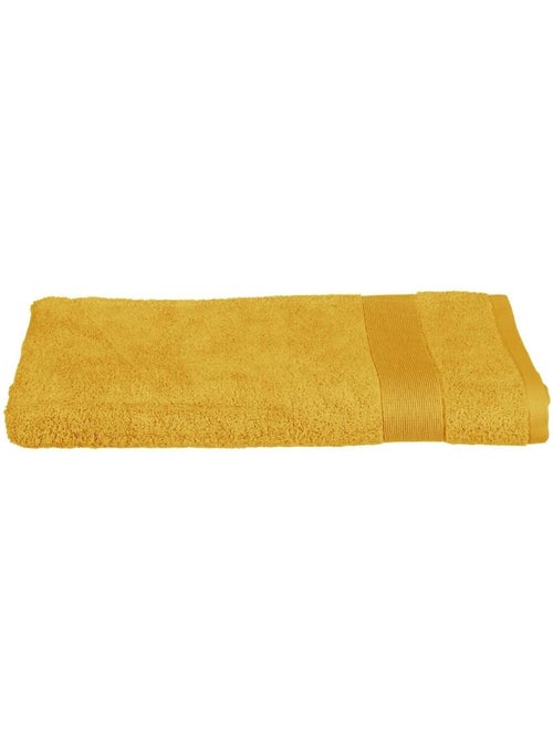 Serviette ou drap de bain 100 x 150 cm Couleur moderne ocre - Kiabi