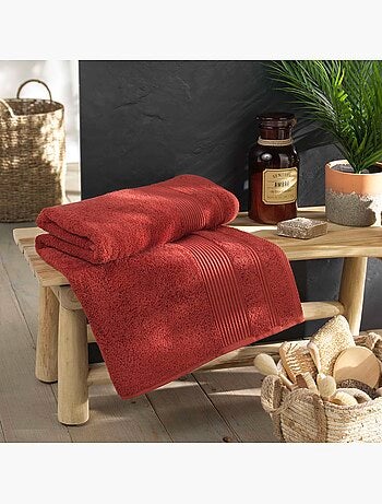 Serviette ou drap de bain 90 x 150 cm Tendresse gris perle