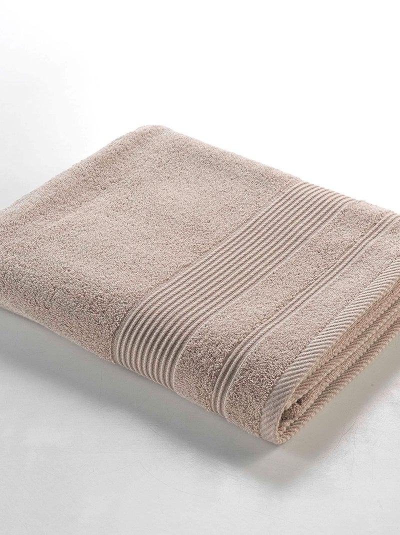 Serviette ou drap de bain Tendresse Gris taupe - Kiabi