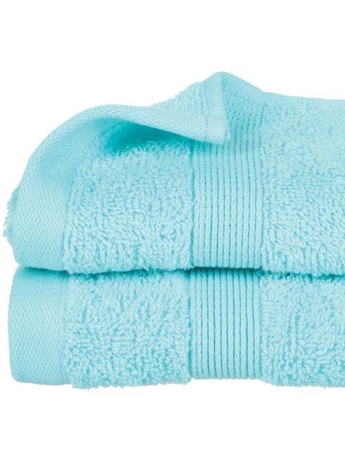 Serviette ou drap de douche 70 x 130 cm Couleur moderne aqua - Kiabi