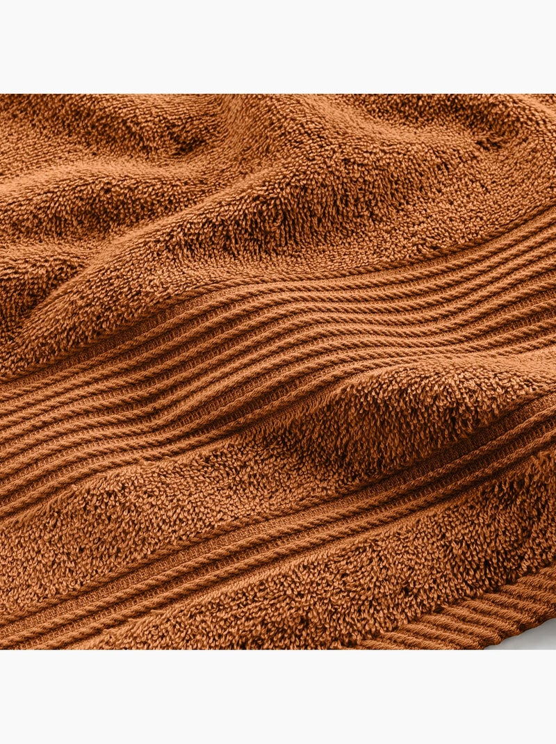 Serviette ou drap de douche 70 x 130 cm Tendresse caramel Marron caramel - Kiabi