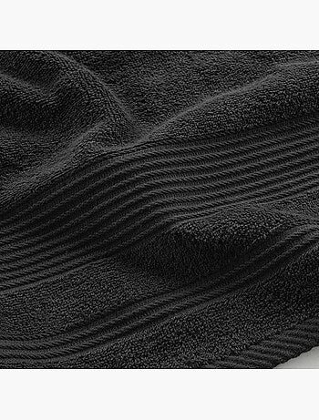 Serviette ou drap de douche 70 x 130 cm Tendresse noir