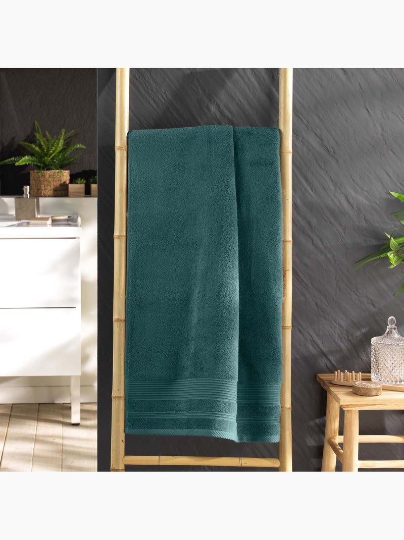 Serviette ou drap de douche 70 x 130 cm Tendresse orage Gris clair - Kiabi